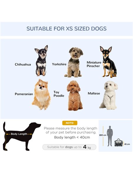 PawHut 60cm Foldable Pet Carrier, with Cushion, for Miniature Dogs and Cats - Grey - pic 144780 | FastDaddyshop