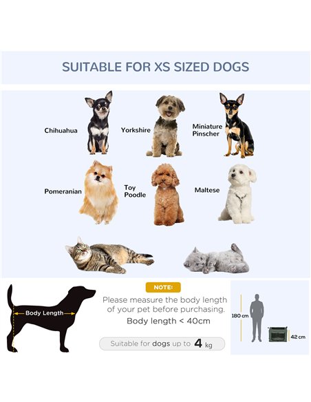 PawHut 60cm Pet Carrier, with Cushion, for Miniature Dogs - Grey - pic 144861 | FastDaddyshop