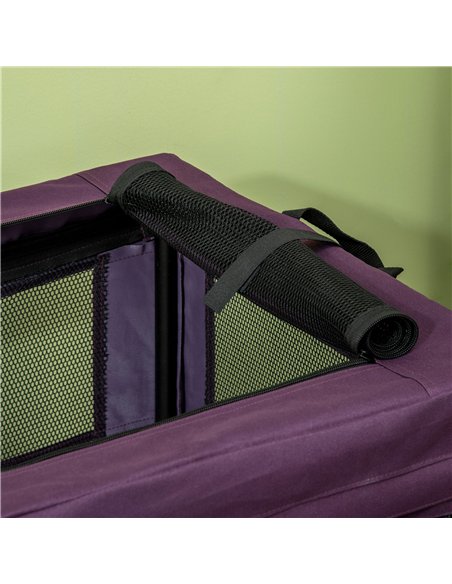 PawHut 69cm Pet Carrier, with Cushion, for Miniature and Small Dogs - Purple - pic 144874 | FastDaddyshop