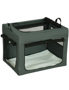 PawHut 69cm Pet Carrier, with Cushion, for Miniature and Small Dogs - Grey