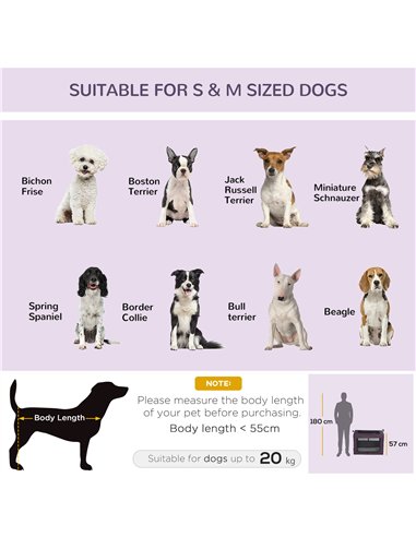 PawHut 80cm Pet Carrier, with Cushion, for Small and Medium Dogs - Purple