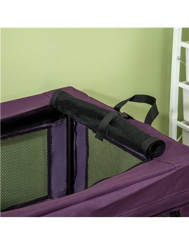 PawHut 80cm Pet Carrier, with Cushion, for Small and Medium Dogs - Purple