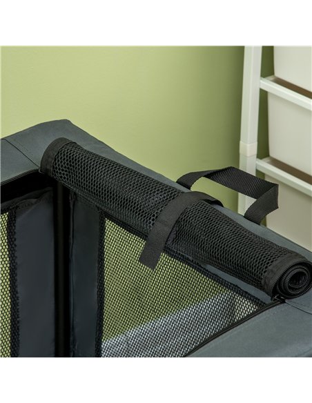 PawHut 80cm Pet Carrier, with Cushion, for Small and Medium Dogs - Grey - pic 144901 | FastDaddyshop