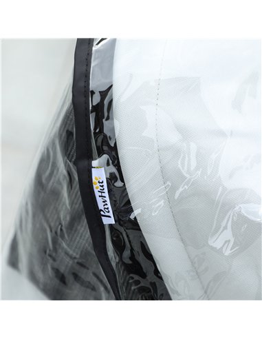 PawHut Dog Stroller Rain Cover, Cover for Dog Pram Stroller Buggy w/ Rear Side Entry