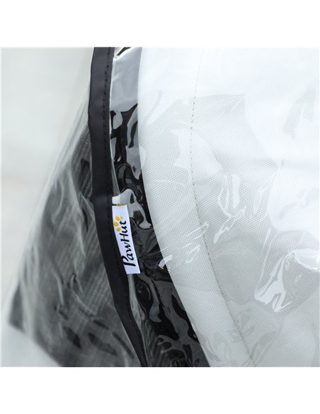 PawHut Dog Stroller Rain Cover, Cover for Dog Pram Stroller Buggy w/ Rear Side Entry - pic 145017 | FastDaddyshop