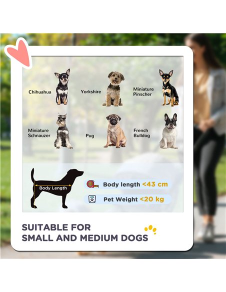 PawHut Dog Pram Dog Stroller Jogger Foldable Pet Pushchair for Medium, Small Dogs, w/ Rubber Wheels, Washable Cushion - Blue - pic 145058 | FastDaddyshop