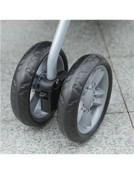 PawHut Dog Stroller with Rain Cover for Small Miniature Dogs, Folding Pet Pram with Cup Holder, Storage Basket, Reflective Strip - pic 145108 | FastDaddyshop