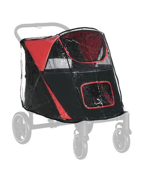 PawHut Rain Cover for Dog Pram, Stroller Buggy with Rear Entry - pic 145154 | FastDaddyshop