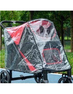 PawHut Rain Cover for Dog Pram, Stroller Buggy with Rear Entry 2