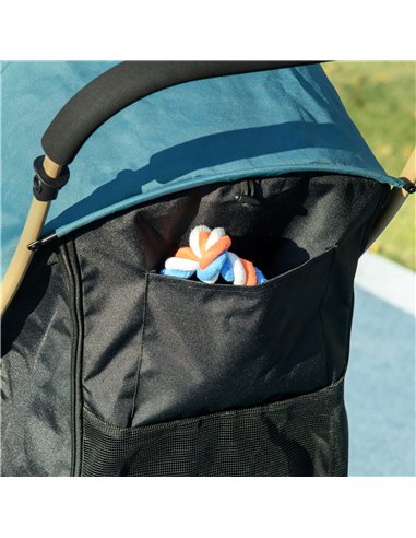 PawHut Pet Stroller for Small and Miniature Dogs, with Rain Cover - Dark Green