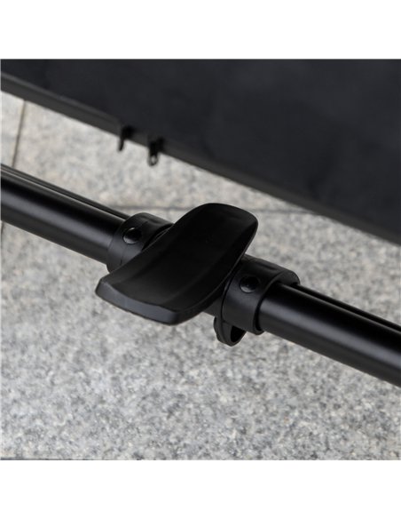PawHut 4 Wheel Pet Stroller with Rain Cover for Medium and Large Dogs - Black - pic 145350 | FastDaddyshop