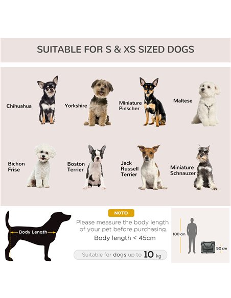 PawHut 70cm Oxford Folding Pet Carrier Bag Grey - pic 145359 | FastDaddyshop