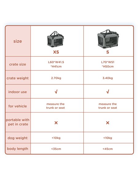 PawHut 70cm Oxford Folding Pet Carrier Bag Grey - pic 145360 | FastDaddyshop
