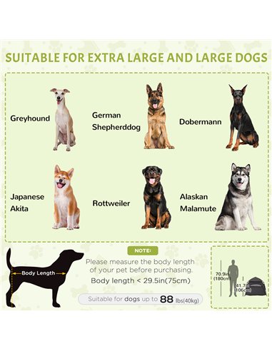 PawHut Foldable Dog Cat Tent with Water-Resistant Oxford, Carry Bag for Extra Large Dog, Charcoal Grey