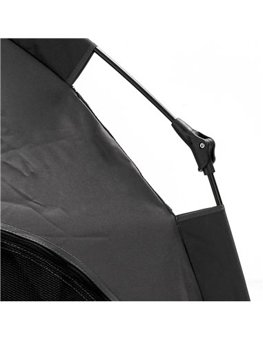 PawHut Foldable Dog Cat Tent with Water-Resistant Oxford, Carry Bag for Extra Large Dog, Charcoal Grey