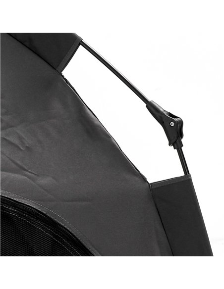 PawHut Foldable Dog Cat Tent with Water-Resistant Oxford, Carry Bag for Extra Large Dog, Charcoal Grey - pic 145485 | FastDaddyshop