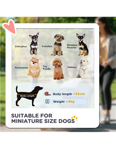 PawHut 3 in 1 Pet Stroller, Folding 4 Wheels Dog Pram with Detachable Carrier for Mini Dogs Cats, Black