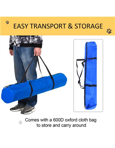 PawHut Pet Agility Training Equipment Dog Play Run Obedience Training Set Adjustable (Poles)