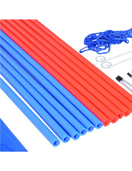 PawHut Pet Agility Training Equipment Dog Play Run Obedience Training Set Adjustable (Poles) - pic 145575 | FastDaddyshop
