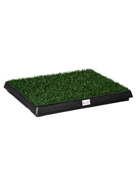 PawHut Indoor Pet Dog Toilet Mat Potty Tray Training Grass Restroom with Tray and Loo Pad - pic 145595 | FastDaddyshop