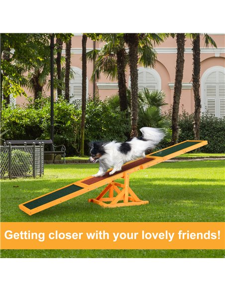 PawHut Pet Obedience Training Seesaw For Dog Agility - pic 145607 | FastDaddyshop