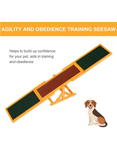 PawHut Pet Obedience Training Seesaw For Dog Agility
