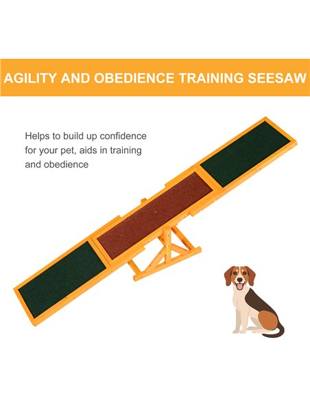 PawHut Pet Obedience Training Seesaw For Dog Agility - pic 145608 | FastDaddyshop