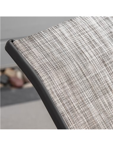 Outsunny Folding Chaise Lounge Chair, Reclining Garden Sun Lounger for Beach, Poolside and Patio, Grey