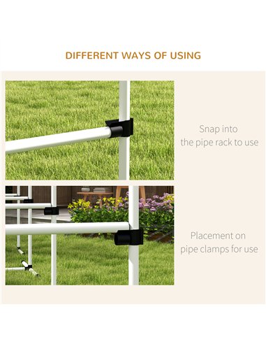PawHut 4 Pieces Dog Agility Training Equipment, Adjustable Height Jumps Hurdle with Carrying Bag for Outdoor, White