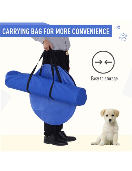 PawHut Dog Agility Equipment Training Set Carry Bag Adjustable (Pole + Hoop + Hurdle+Tunnel + Pause Box) - pic 145646 | FastDaddyshop