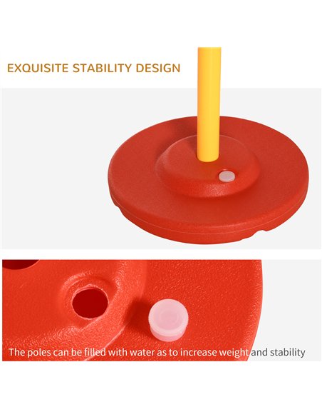 Pawhut Dog Agility Equipment Portable Pet Training Obstacle Set for Dogs 5 Pieces w/ Adjustable High Jumping Pole, Jumping Ring, - pic 145654 | FastDaddyshop