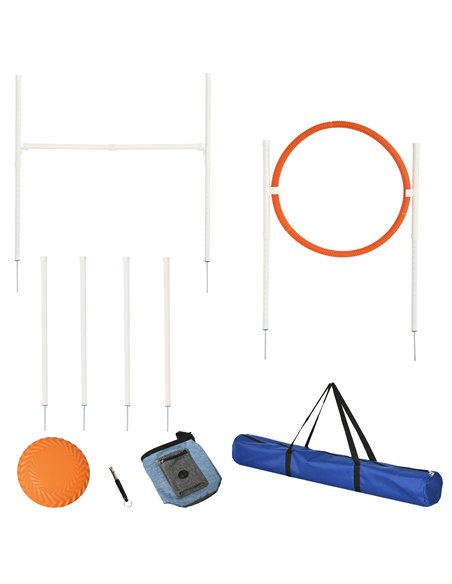 PawHut Dog Agility Training Equipment for Dogs with Carry Bag - Multicoloured - pic 145703 | FastDaddyshop