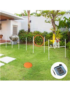 PawHut Dog Agility Training Equipment for Dogs with Carry Bag - Multicoloured 2