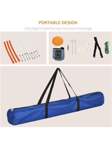 PawHut Dog Agility Training Equipment for Dogs with Carry Bag - Multicoloured - pic 145709 | FastDaddyshop