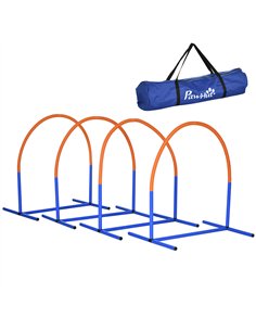 PawHut Four-Piece Portable Dog Agility Equipment - Blue