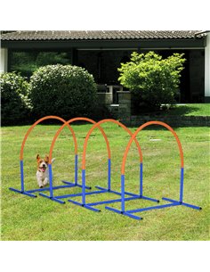 PawHut Four-Piece Portable Dog Agility Equipment - Blue 2