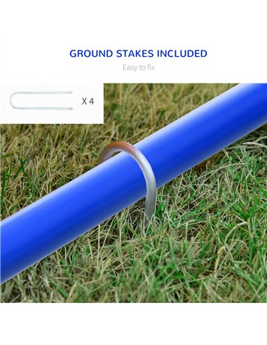 PawHut Four-Piece Portable Dog Agility Equipment - Blue