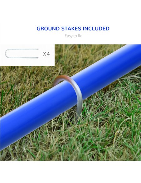 PawHut Four-Piece Portable Dog Agility Equipment - Blue - pic 145716 | FastDaddyshop