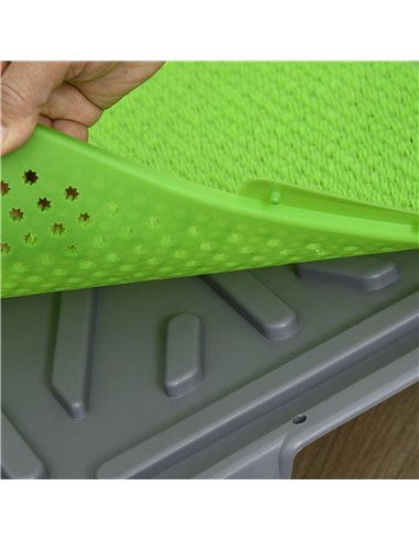 PawHut Artificial Grass Dog Toilet with Tray for Potty Training Indoor Outdoor, 2 Packs, 67 x 41cm