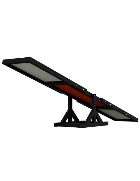 PawHut Wooden Pet Seesaw for Big Dogs, Dog Agility Equipment with Anti-Slip Surface - Black - pic 145765 | FastDaddyshop