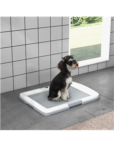 PawHut Dog Toilet Tray for Training Dogs, Dog Litter Tray for Indoor, Outdoor, 63 x 49 x 6cm 2