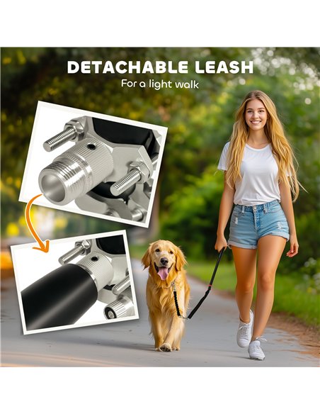 PawHut Dog Lead for Bicycle, Dog Leash for Cycling, Training, Jogging, Black - pic 145834 | FastDaddyshop