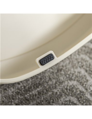 PawHut Foldable Pet Stairs Portable Dog Steps 3-Step Design with Non-slip Mats for High Beds, Sofas, 49 x 38 x 38 cm, Cream