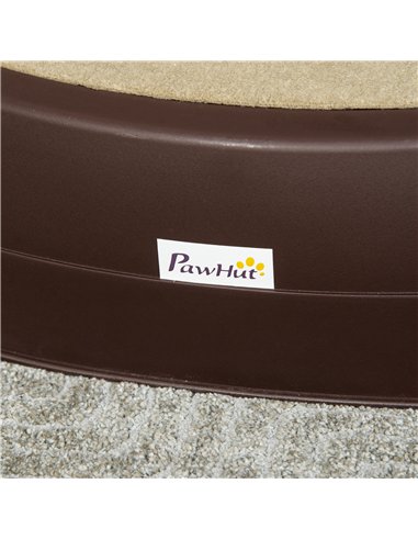 PawHut Foldable Pet Stairs Portable Dog Steps 3-Step Design with Non-slip Mats for High Beds, Sofas, 49 x 38 x 38 cm, Brown