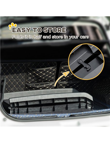 PawHut Foldable Pet Ramp Dog Car Ramp for SUVs, Cars - Black - pic 145941 | FastDaddyshop