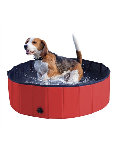 PawHut Foldable Dog Paddling Pool Pet Cat Swimming Pool Indoor/ Outdoor Collapsible Summer Bathing Tub Shower Tub Puppy Washer,  - pic 146153 | FastDaddyshop