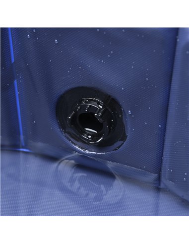 PawHut Foldable Dog Paddling Pool Pet Cat Swimming Pool Indoor/Outdoor Collapsible Bathing Tub Shower Tub Puppy Φ100 × 30H cm M 