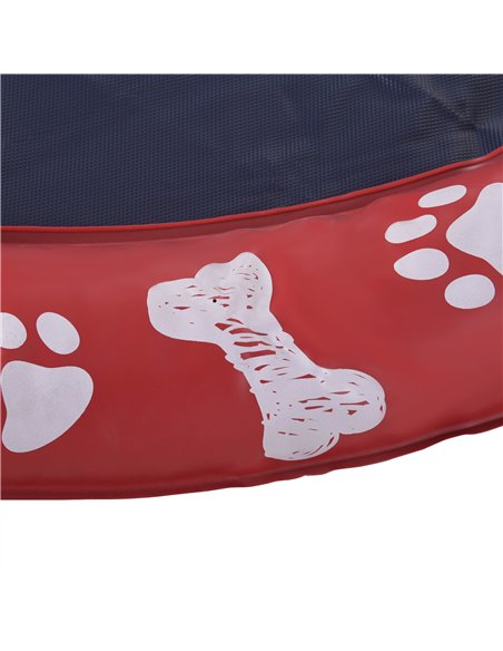 PawHut 170cm Splash Pad Sprinkler for Pets Dog Bath Pool Water Game Mat Toy Non-slip Outdoor Backyard Red - pic 146214 | FastDaddyshop