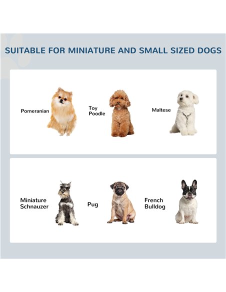 PawHut Raised Dog Feeding Bowls with Stand, Stainless Steel for  Extra Small and Small Dog, 44L x 24W x 15H cm - White - pic 146356 | FastDaddyshop