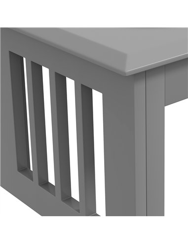 PawHut Raised Dog Feeding Bowls with Stand, Stainless Steel for Medium Dog, 58L x 31W x 25H cm - Grey